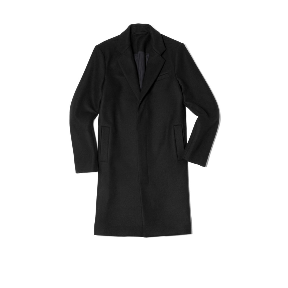 Everlane Black Italian Wool Coat